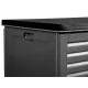 Plonos Garden Storage Box 390L, Black/Grey