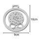 Ruhhy Wooden Christmas Tree Baubles, 20 pcs, White, 9 cm