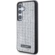 Samsung Galaxy S24 (SM-S921) Karl Lagerfeld Rhinestone Metal Logo Case Cover, Silver