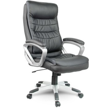 Sofotel EG-226 Ergonomic Leather Executive Office Chair, Black