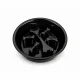 Double Dog Bowl on Adjustable Stand, Black