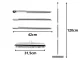 Silicone rubber broom brush for sweeping with metal stick 120 cm
