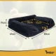 Purlov 00026915 Ergonomic Pet Bed, Size M, Black