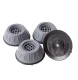 Anti-Vibration and Anti-Slip Pads for Washing Machine, 4 pcs, Grey