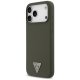Guess Silicone Triangle Logo MagSafe Case for iPhone 17 Pro Max Khaki