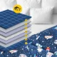 4Fizjo 1668 Kids Weighted Blanket 4kg, 100x150cm, Navy Blue