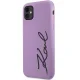 Karl Lagerfeld iPhone 11 / XR Case Silicone Signature, Purple