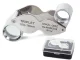 Folding Jeweler\'s Loupe 10x & 20x Magnifier, Steel Body