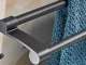 Wall-Mounted Double Towel Rack, Black