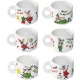 Bialetti TAZZ202 Espresso Cup Set with Metal Stand, 6 Pcs