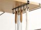Under-Cabinet Kitchen Hanger with 6 Hooks, Black