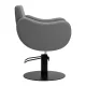 Hairdressing Chair Gabbiano Sewilla Grey with Black Base