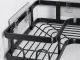 Set of 5 Hanging Bathroom Shelves (3 Baskets, 2 Corner Shelves), Black
