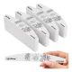 Half Moon Slim Nail Files 100 180 Grit 100 Pcs Soulima, Grey