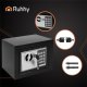 Ruhhy 00026101 Safe with Electronic Lock, Black