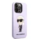 Karl Lagerfeld Silicone Ikonik Case for iPhone 14 Pro Max, Purple