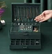 Jewelry Display Box Storage Organizer Case, Green