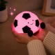 Silicone LED Night Light Football, RGB, USB-C, White/Black