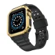 Protect Strap Band Armored Case for Apple Watch 38/40/41mm - Black/Gold