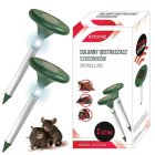 Ultrasonic Mole and Rodent Repeller with Solar Battery and LED Lighting, 2pc.