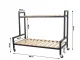 Wooden Two-level Shelf on Wheels for Terrace Garden Home