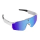 Colmi V06 AI Sports Sunglasses with Camera, White / Blue Lenses