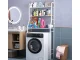 Freestanding Shelf Above Washing Machine, 3 Tiers, White