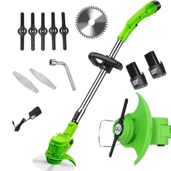 Cordless Grass Trimmer with 2 Batteries (12V, 1.5Ah)