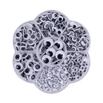 Self-Adhesive Googly Wiggle Eyes, 500 Pcs