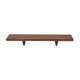 Maclean MC-331 Wall Shelves, 6 pcs, Walnut