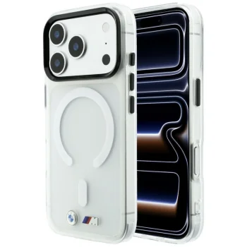 BMW M IML Frosted Metal Logo & Trims MagSafe Case for iPhone 18 Pro / 17 Pro - Transparent