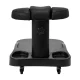 Azzurro Pedicure Foot Bath Trolley with Adjustable Footrest, Black