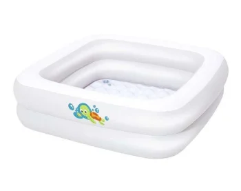 Bestway 51116 Inflatable Travel Baby Bath Tub 86x86x25 cm, White