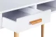 Vanity table, desk or console with 2 drawers, white