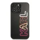 Karl Lagerfeld Multipink Brand Hard Case for iPhone 13 Pro Max, Black