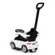 Mercedes C-Class 3-in-1 Ride-On Push Car with Interactive Steering Wheel, White
