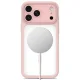 Tech-Protect MagPeak MagSafe CC case for iPhone 18 Pro and 17 Pro, matte pink