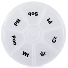 Zāļu Organizators 7 Dienām, Nedēļas Konteiners Tablešu Kaste | Medication Organiser for 7 Days, Weekly Pill Box Container