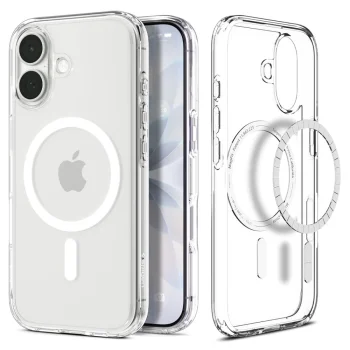 Spigen iPhone 17 Case Ultra Hybrid Mag MagSafe, Clear/White