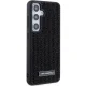 Karl Lagerfeld Samsung Galaxy S24+ Case Rhinestone Logo Metal Plate, Black