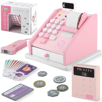 Ricokids Wooden Toy Cash Register