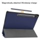 Samsung Galaxy Tab S9+ Plus (SM-X810, SM-X816B) Trifold Stand PU Leather Cover Case, Blue