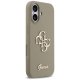 Guess Silicone Big 4G Script Phone Case Cover iPhone 17 - Brown