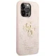 Guess 4G Metal Logo Case for Apple iPhone 15 Pro, Pink