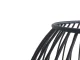 Decorative Metal Candle Holder, 15x15.5 cm, Black