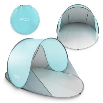 4FIZJO Pop-Up Self-Assembling Beach Tent Mint Grey