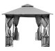 2-in-1 Garden Gazebo 3x3 m with Mosquito Net and Side Walls MultiGarden