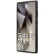 DKNY Samsung Galaxy S24 Ultra Case Leather Monogram Metal Logo MagSafe, Black