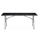 Plonos Folding Catering Garden Table, 180 cm, Black