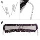 Fold Down Safety Bed Rail Guard 200 cm, Black